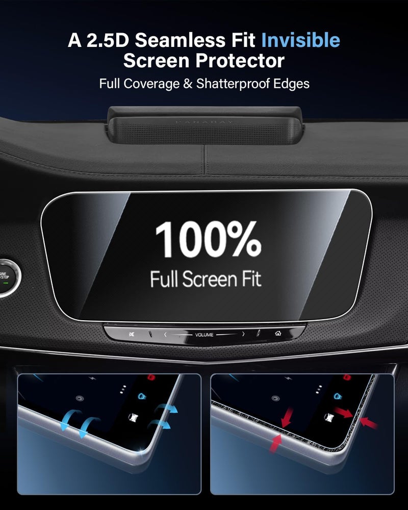 WEIPIN For Glossy Tempered Glass 2016 2017 2018 2019 2020 2021 2022 2023 2024 2025 Cadillac CT6 10.2 Inch Touchscreen Screen Protector - CT6 Accessories - Image 3